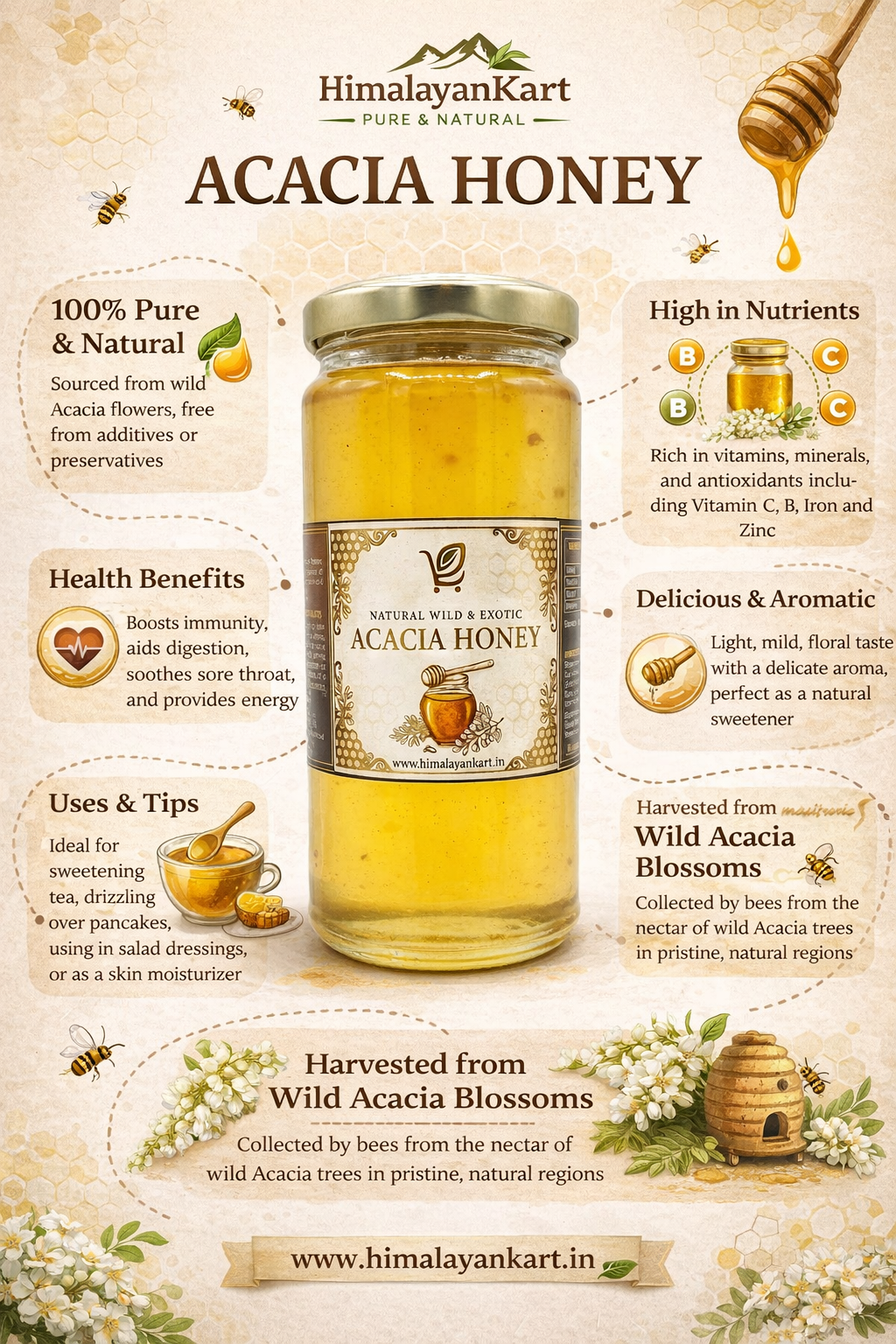 Himalayankart Acacia Honey