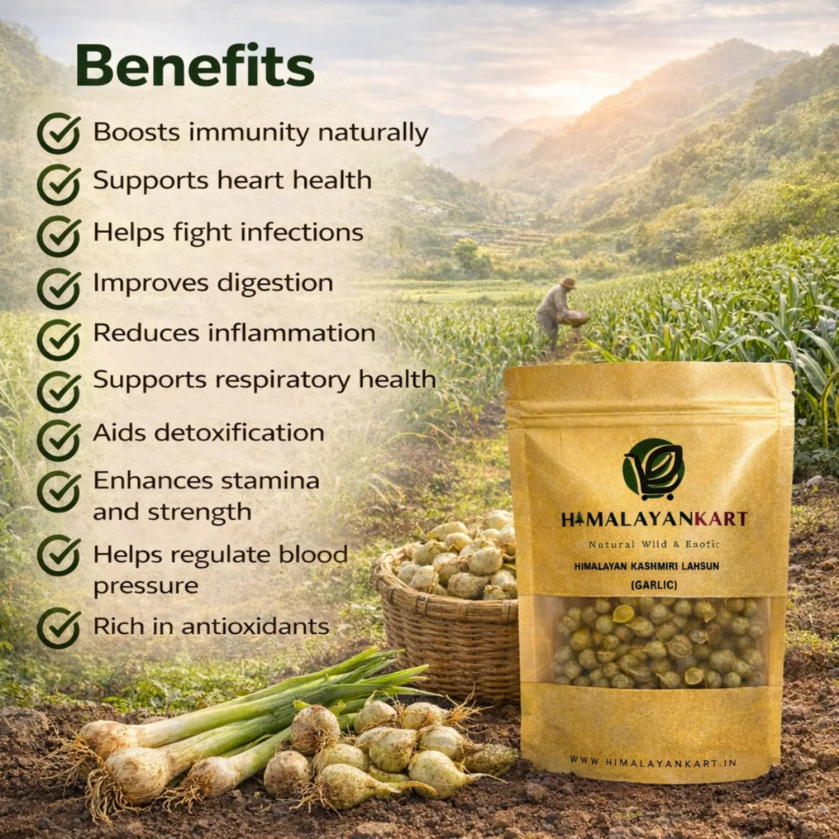 Himalayankart Kashmiri Lahsun 100g