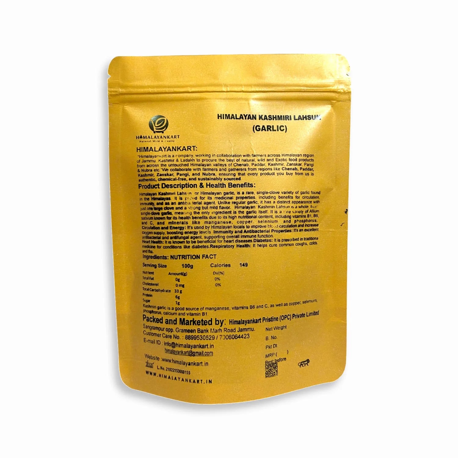 Himalayankart Kashmiri Lahsun 100g