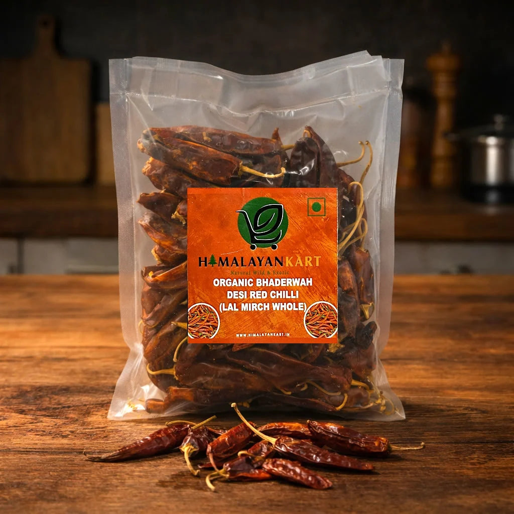 Himalayankart Organic Desi Red Chilli (Lal Mirchi Whole) 100g