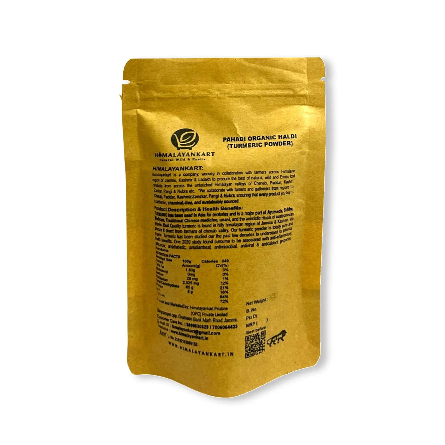 Himalayankart Pahadi Organic Haldi 80g