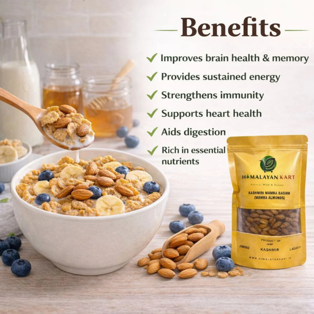 Premium Kashmiri Mamra Badam 400gm