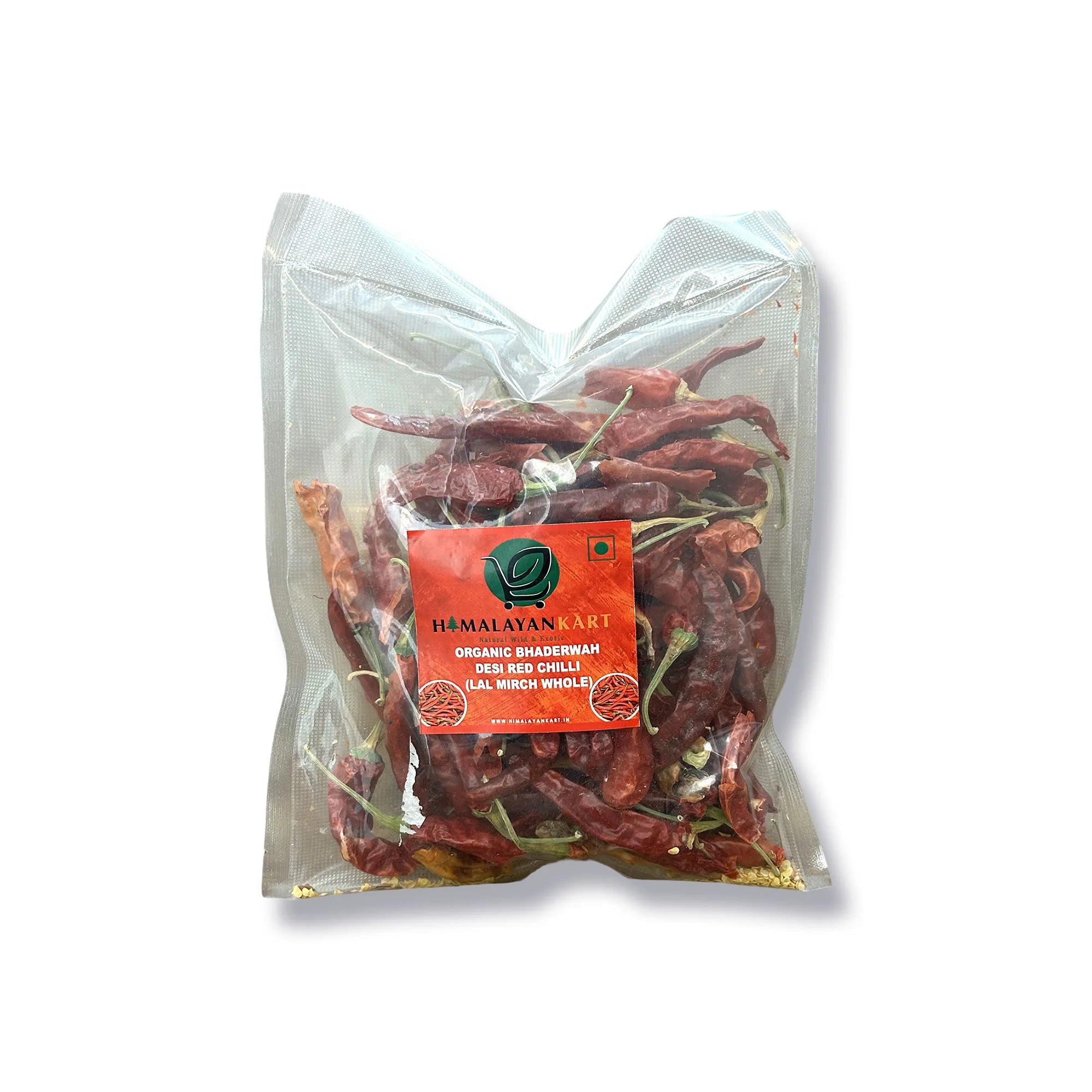 Himalayankart Organic Desi Red Chilli (Lal Mirchi Whole) 100g