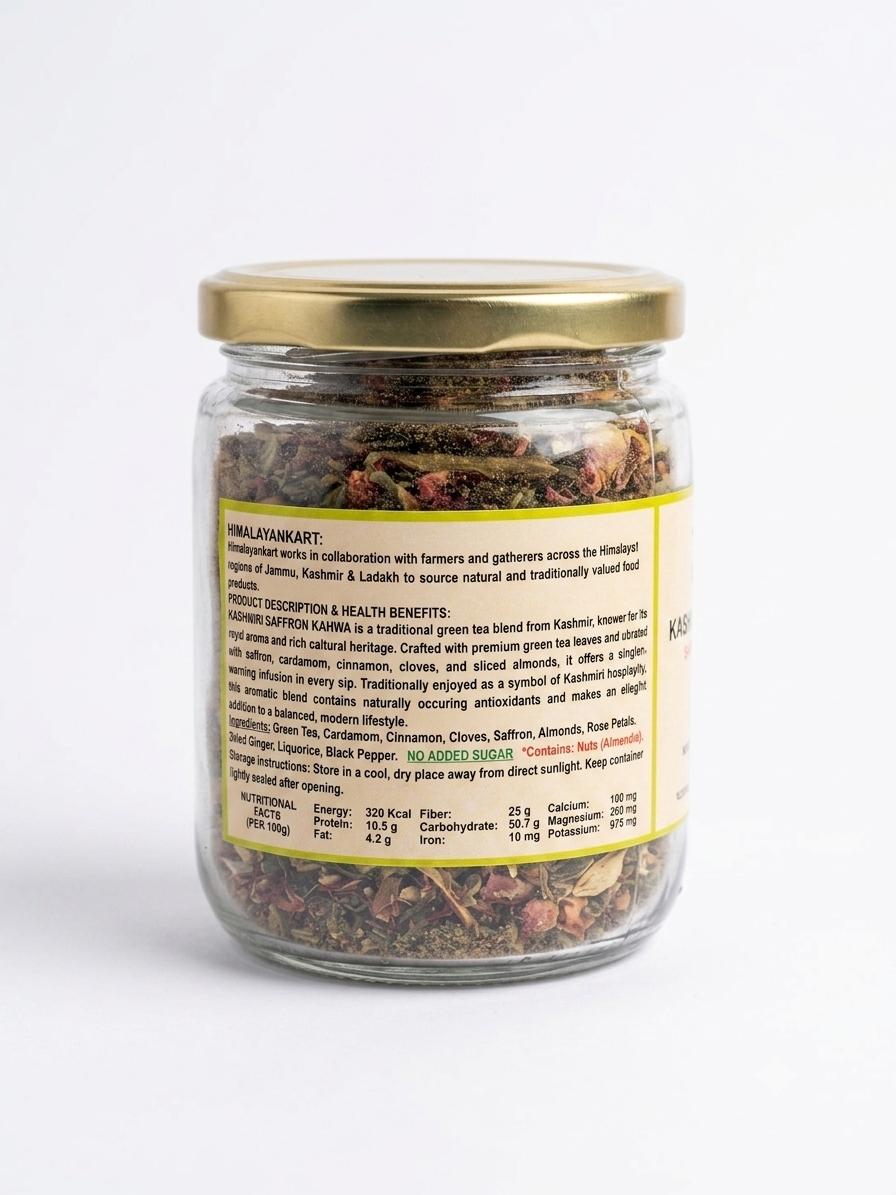 Himalayankart Kashmiri Saffron Kahwa Green Tea Blend 100g