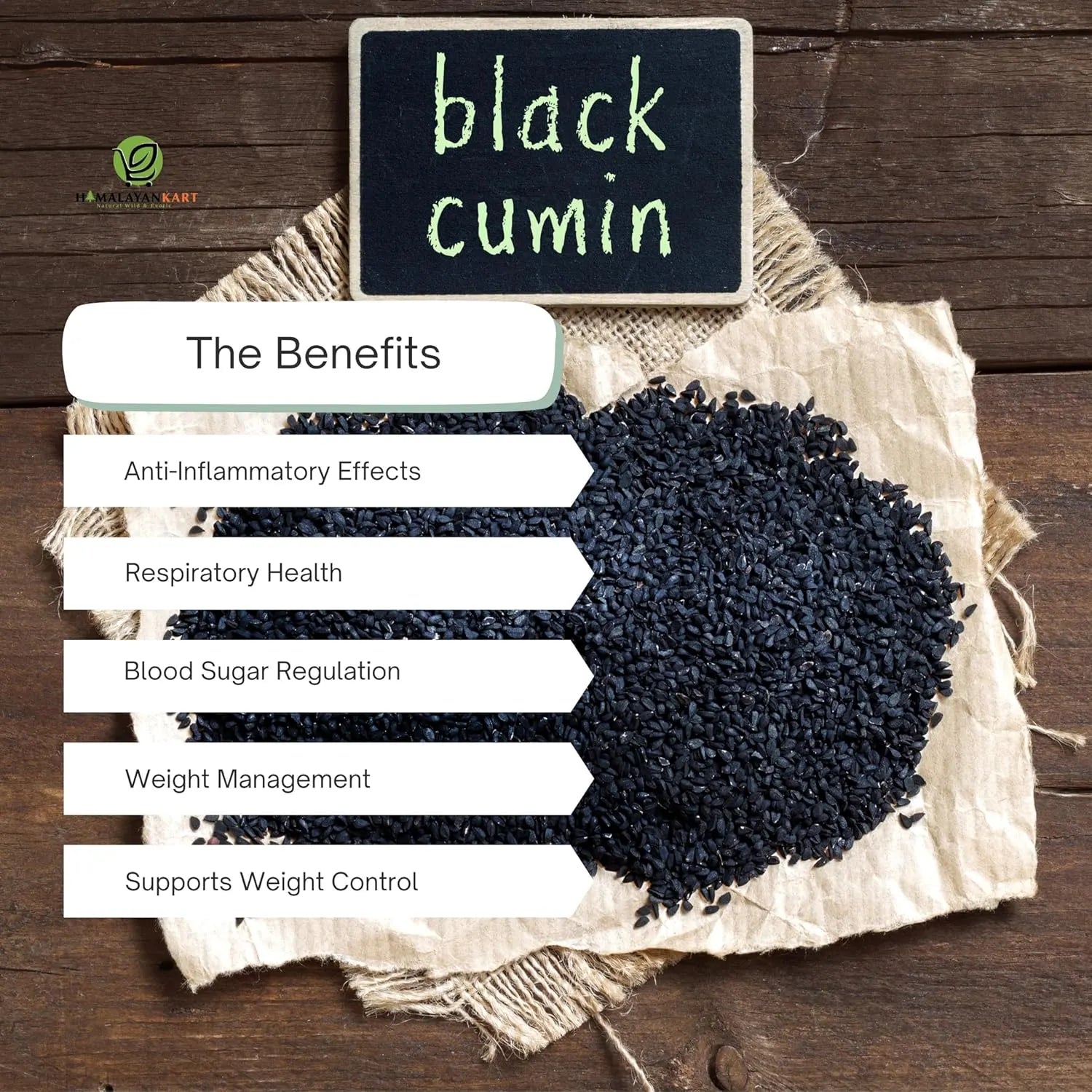 Himalayankart Wild Paddar Kala Zeera (Black Cumin) 100 grams