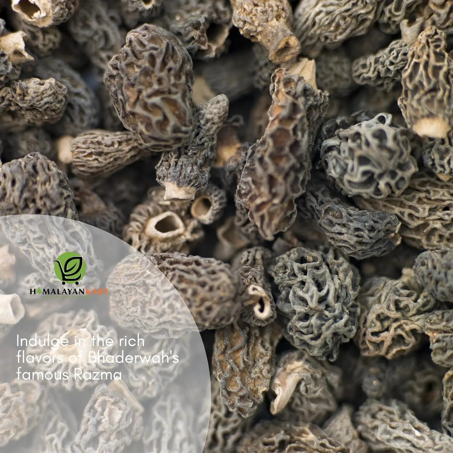 Himalayankart Wild Bhaderwahi Morel Mushrooms Gucchi 25g