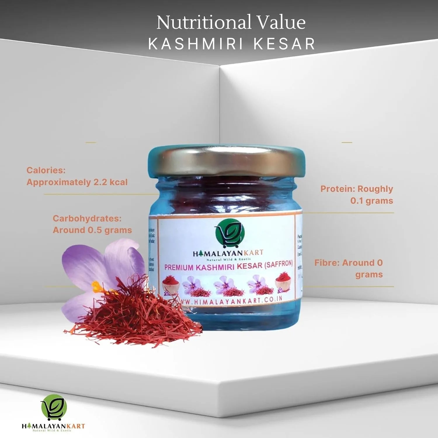 Himalayankart Pure Kashmiri Mongra Saffron