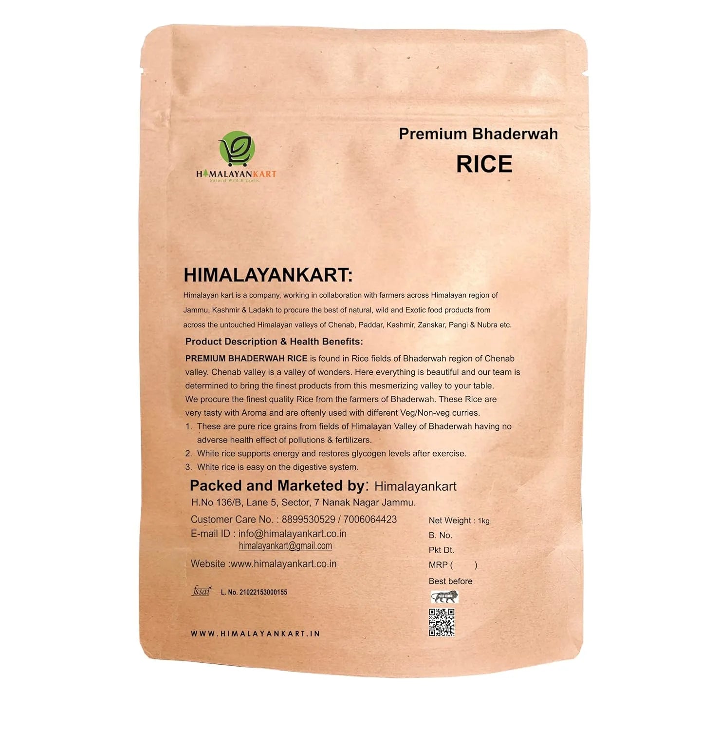 Himalayankart Organic Premium Bhaderwah Rice