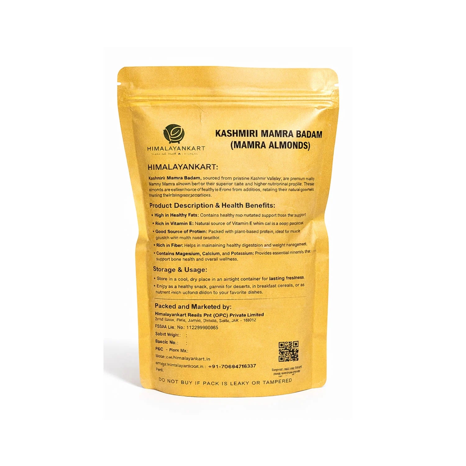 Premium Kashmiri Mamra Badam 400gm