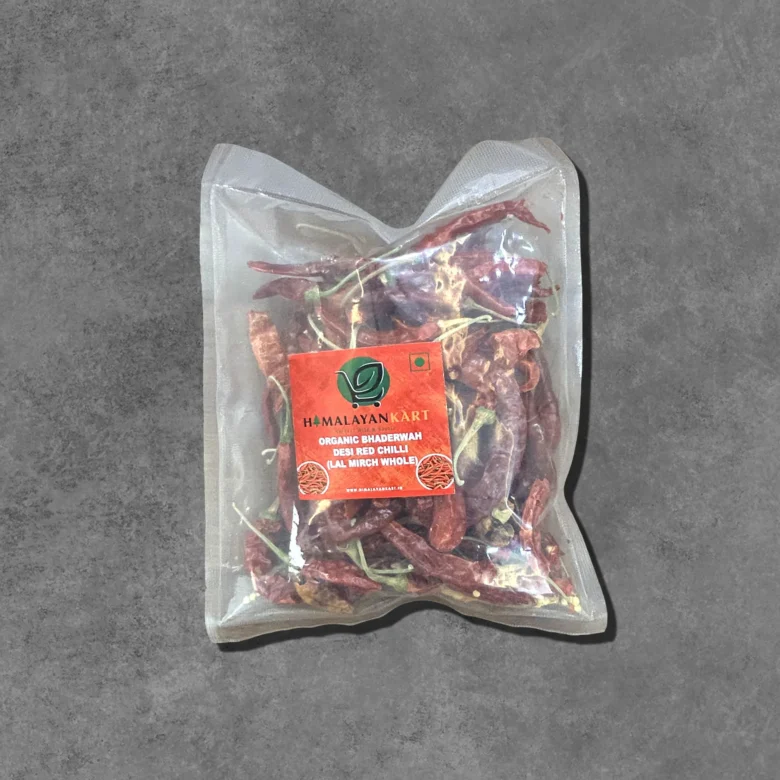 Organic Bhaderwahi Desi Red Chilli (Lal Mirchi Whole) 100 g - Image 3
